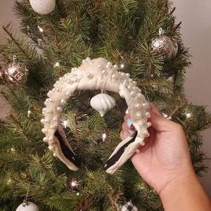 LELE SADOUGHI PEARL IVORY HEADBAND